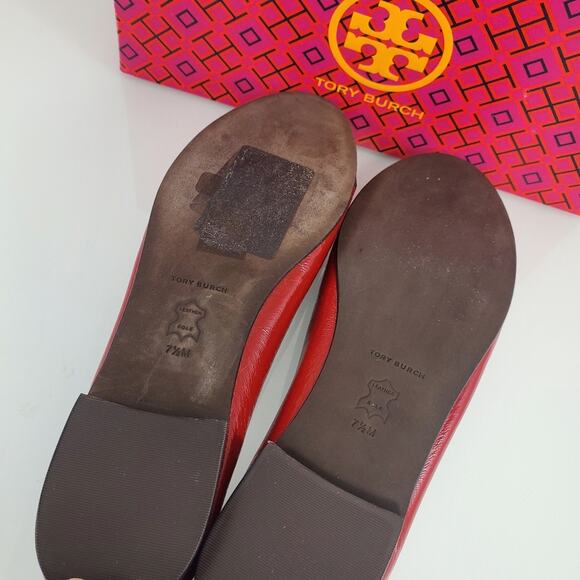 NWT$325 Tory Burch Cap Toe Ballet Flats in Brick Lane/Coco color Sz 7.5 - Picture 13 of 16